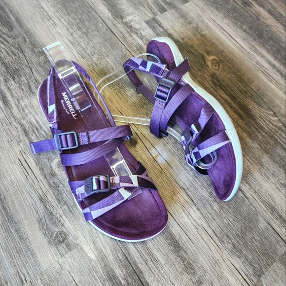 Merrell District 3 Backstrap Web Strappy Sandals - Picture 1 of 6